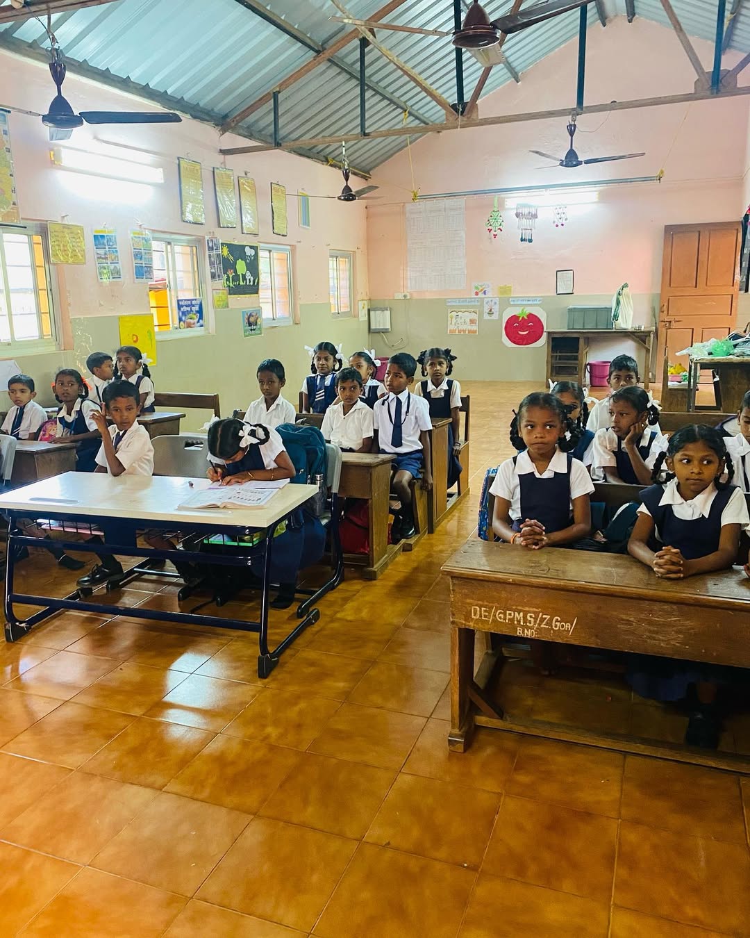 CodeMax school classroom visit in Goa