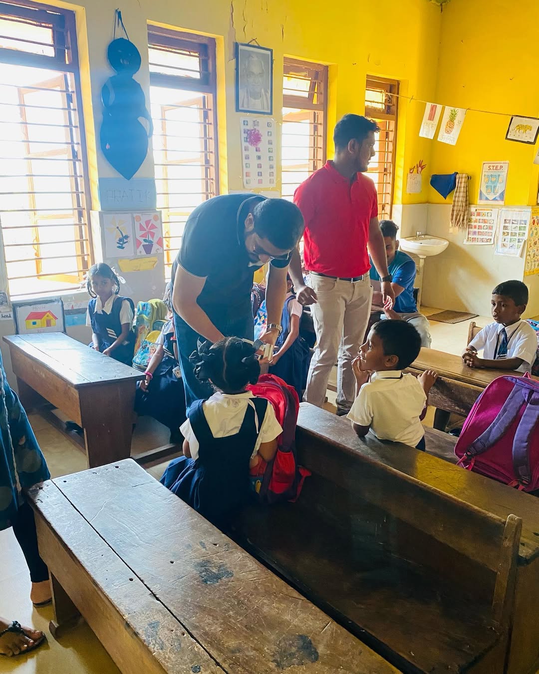 CodeMax team interacting with students