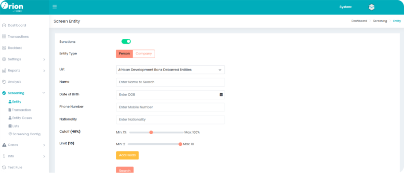 Orion Compliance Reports